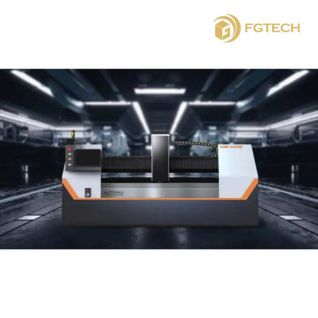 210*150mm Steel Square Tube and Designed with Obliquity for Water Flow Glass CNC Machine Fgd-Hw2515